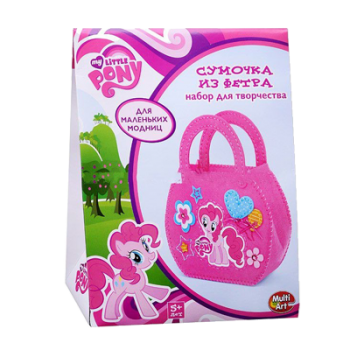 НАБОР Д/ТВОРЧЕСТВА MLP "СДЕЛАЙ СУМОЧКУ ИЗ ФЕТРА"